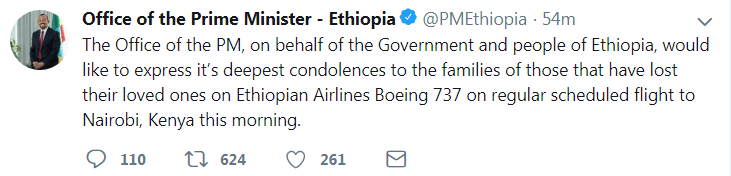 埃塞俄比亚航空公司一架载有157人的客机坠毁 机