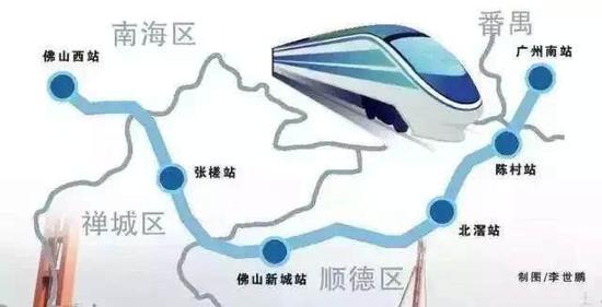 广佛环线预计10月开通 广州南站直达佛山城区很方便