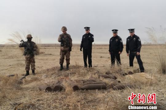 内蒙古新发现28枚诺门罕战役遗留炮弹