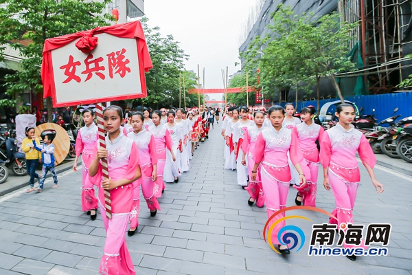 “装军巡游”闹军坡！海口冼夫人文化节活动精