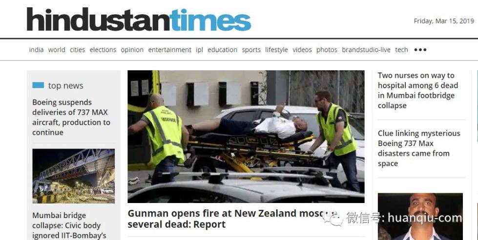 新西兰突发清真寺枪击案，凶手疑在网上直播，