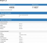 苹果新iPad跑分出炉 A12仿生搭配3GB内存