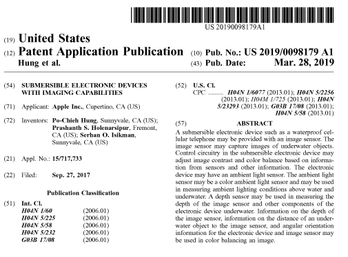 iPhone将增水下摄影功能？苹果又一新专利曝光