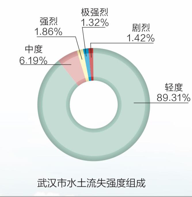 最新监测数据显示：武汉水土流失程度持续3年趋