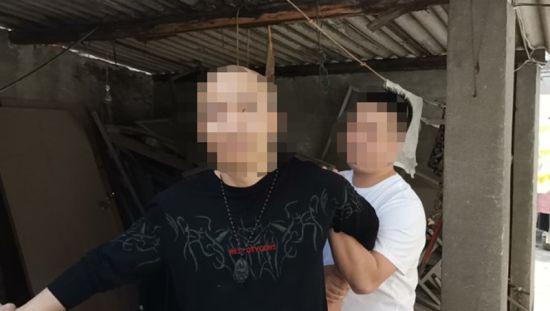 贩毒男子落网(彭山警方 供图)