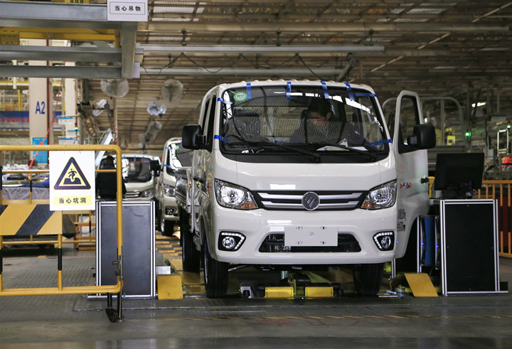 福田汽车诸城厂区首季开门红 一季度产销汽车8.7万辆