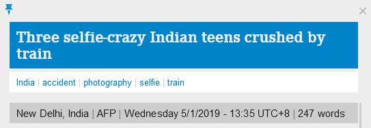 惨！印度3青年在火车铁轨上自拍，遭火车碾压身