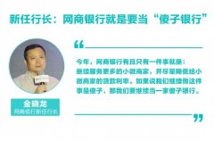 网商银行新任行长:就是要继续当“傻