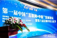 第一届中国“互联网+中医”发展论坛在