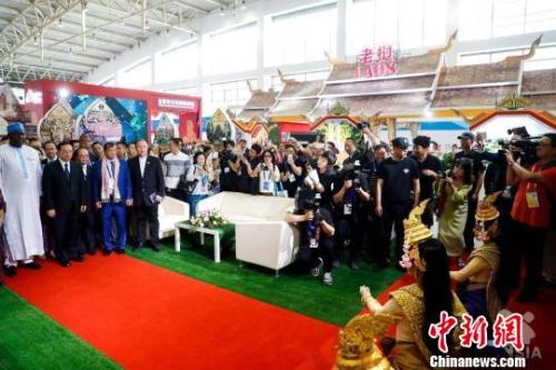 亚洲文化旅游展5月16日在北京农业展览馆开幕。　主办方提供　摄
