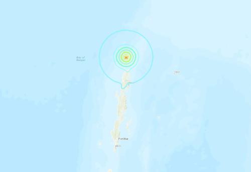 印度布莱尔港北部海域发生5.6级地震 震源深度