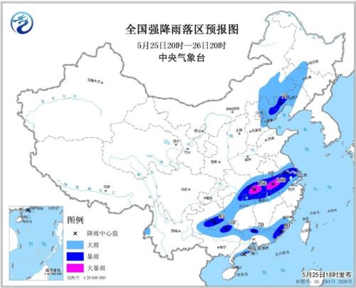 南方迎强降雨多预警齐发 河北北京局地有雷暴大