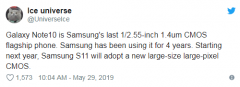 爆料称Galaxy S11摄像头将有重大惊喜