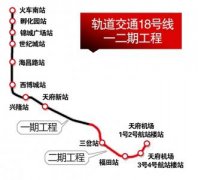 设计时速达140公里 成都轨道交通18号线