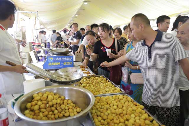 观邮展•迎军运 2019武汉美食文化节开幕