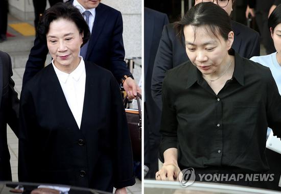 据韩联社报道，备受关注的大韩航空已故会长赵亮镐妻女走私案，13日由韩国仁川地方法院作出判决。70岁的李明姬和45岁的赵显娥罪名成立，母女双双被判缓刑。