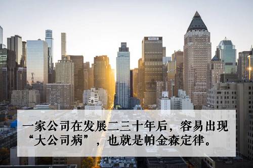 这个定律由一个英国历史学家诺斯古德·帕金森提出。1950年代，他在一次海滨度假时发现了一个现象，就是不同的人做同一件事情所耗费的时间差别很大。