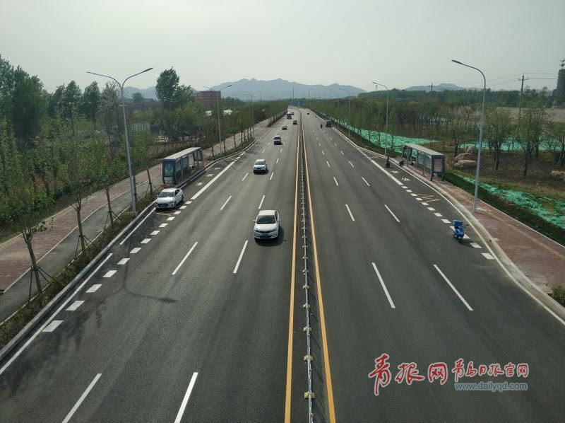 青岛西海岸首条快速路完成主体施工 预计9月通车