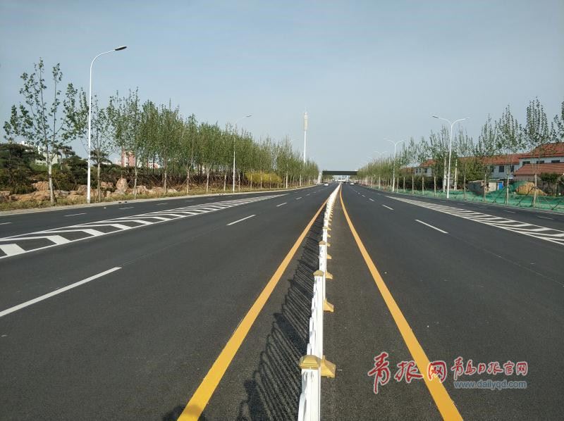 青岛西海岸首条快速路完成主体施工 预计9月通车