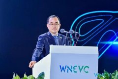 这是首届世界新能源汽车大会上,不得