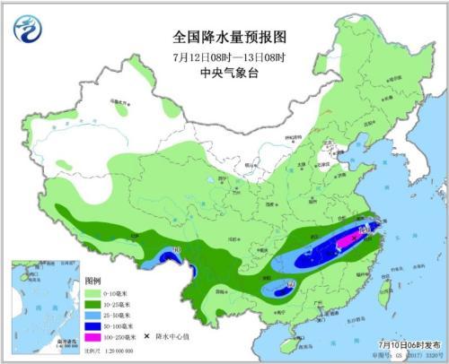 南方降水有所减弱 华北黄淮东北地区多雷阵雨天