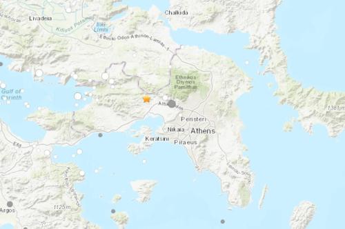 希腊雅典附近发生5.3级地震当地手机信号中断