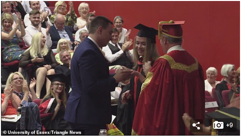 英国小伙在女友毕业典礼上求婚，却被女权主义
