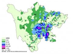 四川省14个区县暴雨期间外卖日均环比增