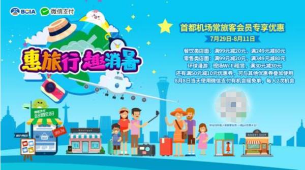 首都机场将推出“惠旅行 趣消暑”整体营销活动