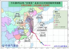 超强台风今夜影响合肥 或将出现强降雨