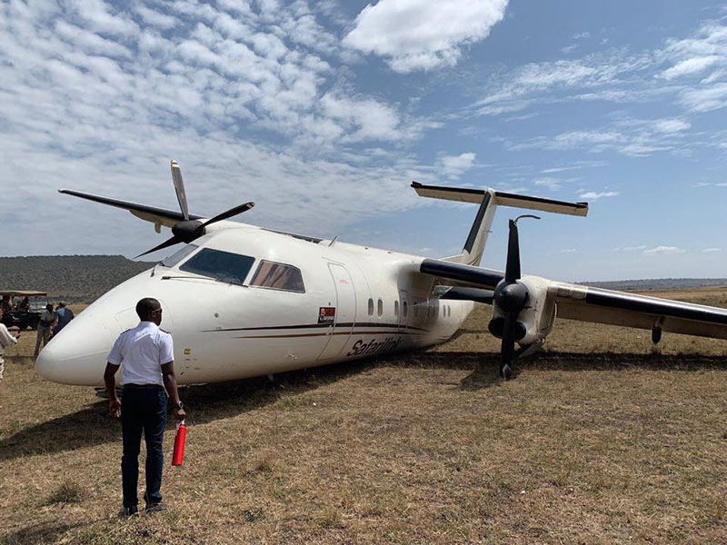 肯尼亚一架飞机降落时与角马相撞，机上乘客均未受伤