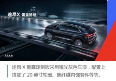 上汽大众推途昂X雷霆定制版 提供2款配