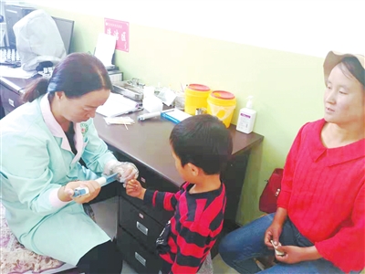 康乐县妇幼保健站对学前儿童进行了健康检查
