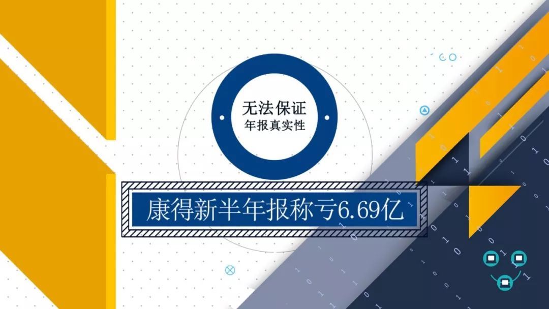 财经观察家 |张刚：无法保证年报真实性 康得新半年报称亏6.69亿