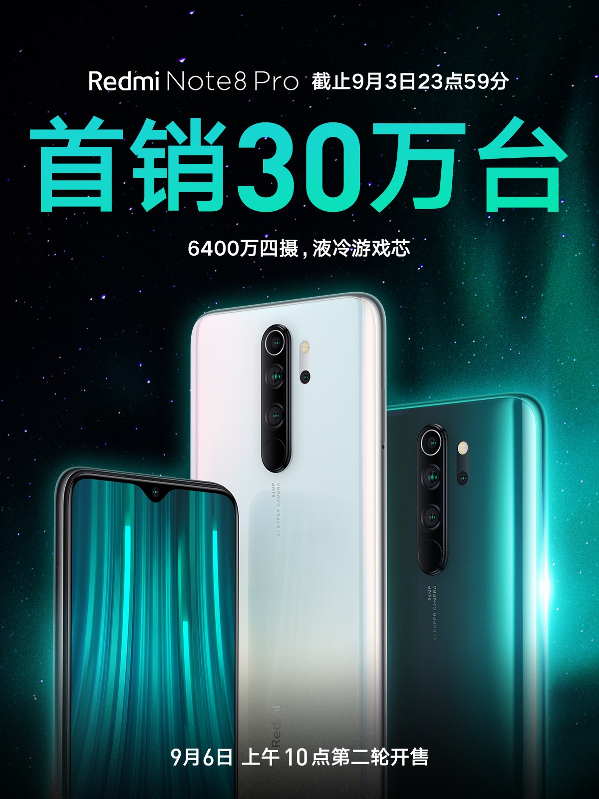 Redmi Note 8 Pro首日销量破30万台