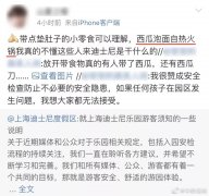 上海迪士尼刚允许自带食物就有人带西