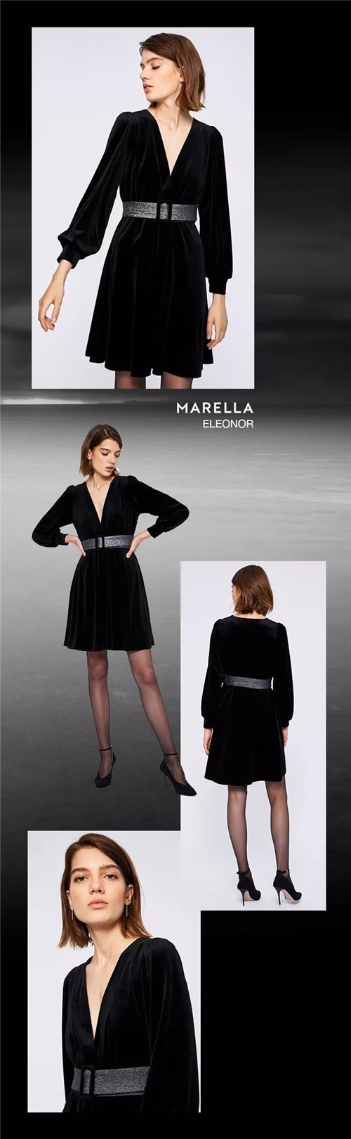 MARELLA奢侈女装2019冬季新款搭配：无法抗拒的黑色美学