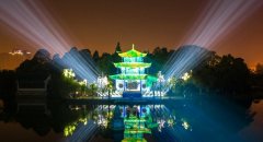 昆明融创文旅城举行“大观楼3D建筑投影灯光