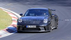 功率或超550马力 保时捷911 GT3谍照曝光