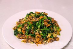 菠菜鲜嫩毛蛤蜊肥美 这种海鲜家常吃法