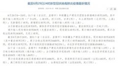 国家卫健委:6月29日新增确诊病例19例其