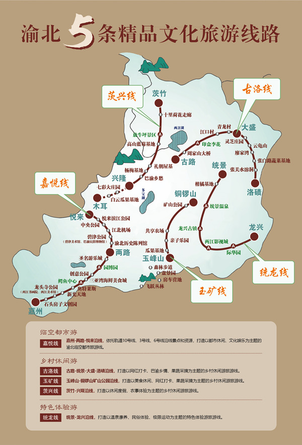 渝北雙晒展銷進車站主推5條精品文化旅游線路