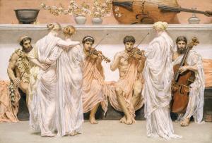 阿尔伯特·约瑟夫·摩尔 英国 1841—1893年《四重奏：一个画家对音乐艺术的赞颂》